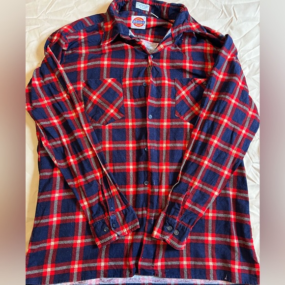 Vintage Deadstock Dickies Flannel Button Down - Picture 1 of 4